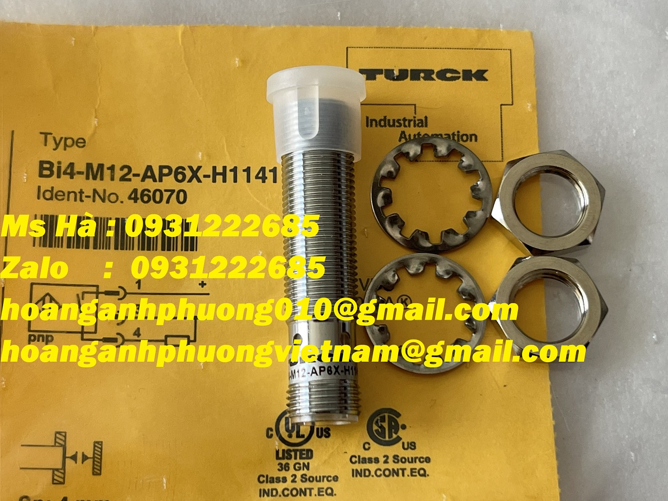 Cảm biến tiệm cận cảm ứng Bi4-M12-AP6X-H1141 Turck 10-30VDC